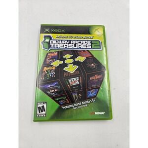 Midway Arcade Treasures 2 Microsoft Xbox Original 2004 CIB Mortal Kombat II III